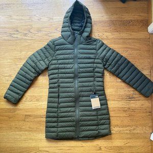 North Face Stretch Down Parka - Size M - Taupe Green - New with tags (NWT)
